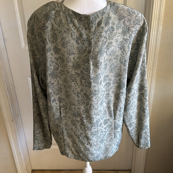 Jones New York Silk Blouse SZ 14 NWOT - Picture 3 of 6